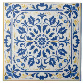 ギリシ伝統的ア伝統的ブルーアート8 タイル (正面)