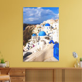 ギリシ伝統的ャンハウス キャンバスプリント (インサイチュ (リビング))