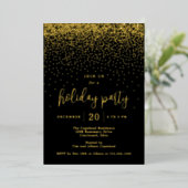 ギリスニングドットフォイルホリデーパーティー招待状 箔シーズンカード (立ち正面)