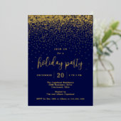 ギリスニングドットフォイルホリデーパーティー招待状 箔シーズンカード (立ち正面)