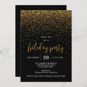 ギリスニングドット編集可能カラーホリデイ招待状 招待状 (正面/裏面)