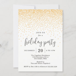 ギリスニングドット編集可能カラーホリデイ招待状 招待状