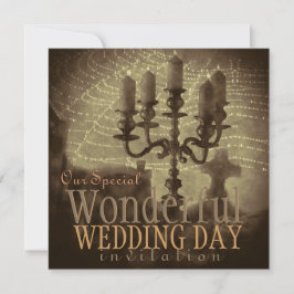 ギリヒくもの巣ヴィンテージロマンスゴシック結婚ズ 招待状