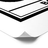 ギリブラ警告ンドのレーベル ポスター (角)