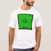 ギリヤム おもしろ化学元素記号Tシャツ Tシャツ (正面)