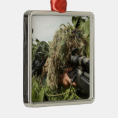 ギリーのスーツを着た兵士 メタルオーナメント (右)