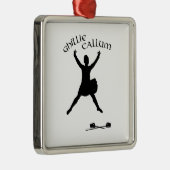 ギリー・カルム – スコティッシュソードダンサー メタルオーナメント (右)