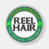 ギリ実在ース実在ドレス、リールの髪 マグネット (正面)