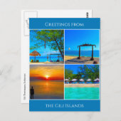 ギリ島の挨拶 ポストカード (正面/裏面)