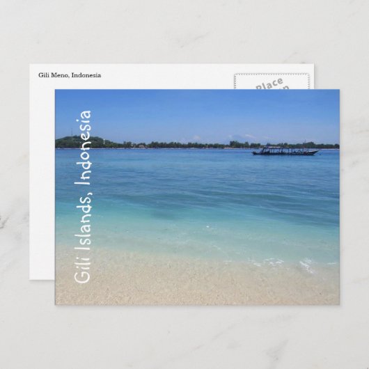 ギリ島の海 ポストカード (正面/裏面)