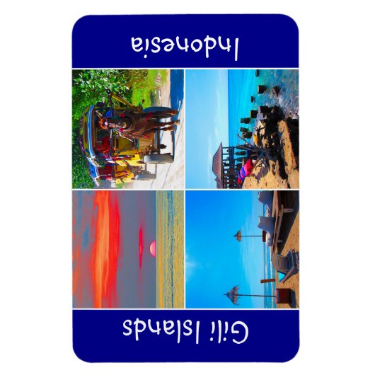 ギリ諸島の風景 マグネット (縦)