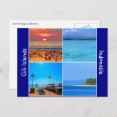 ギリ諸島インドネシア ポストカード (正面/裏面)