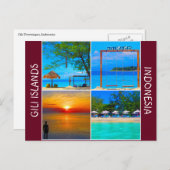 ギリ諸島ビーチ ポストカード (正面/裏面)