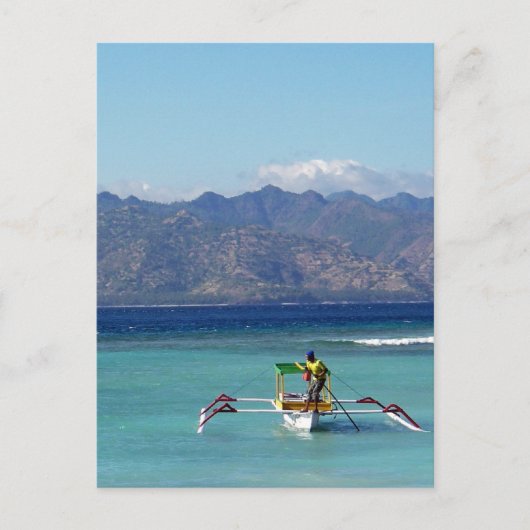 ギリ諸島ボートハガキ ポストカード (正面)