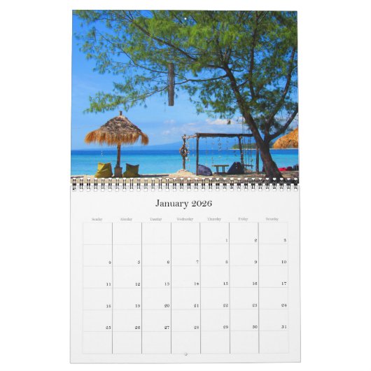 ギリ諸島2026 カレンダー (1月 2026)