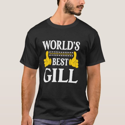 ギルおもしろいパナスチーム名姓ワールドB Tシャツ (正面)