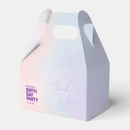 ギルの誕生日パーティーの特典ボックス |ピンクエレガント フェイバーボックス