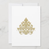 ギルエレガントド結婚ス 招待状 (裏面)