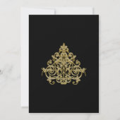 ギルエレガントド結婚式招待状 招待状 (裏面)