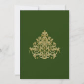 ギルエレガントド結婚式招待状 招待状 (裏面)