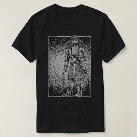 ギルガメシュ古代シュメールの神ニンロッドAnunnaki G Tシャツ (デザイン正面)