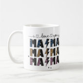 ギルターママパタンハッピーマザーズ・デイ・ママ コーヒーマグカップ (左)