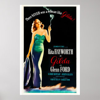 ギルダ 1946 映画 ポスター 印刷 A5-A1 40年代 リタ