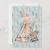 ギルティ ボホ ワイルド ワン バースデー パーティー インビテーション (裏面)