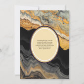 ギルディドニカ結婚式招待状シックイスラム金ゴールド 招待状 (裏面)