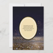 ギルディドニカ結婚式招待状シックイスラム金ゴールド 招待状 (裏面)