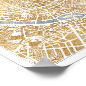 ギルデッド・シティ・マップ・オブ・ローマ ポスター (角)