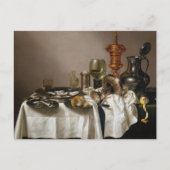 ギルトのゴブレットを持つ静物生活 – Willem Claesz.辺田 ポストカード (正面)