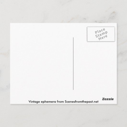 ギルトエッジ砂糖コーンヴィンテージクレート表示 ポストカード (裏面)