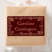 ギルトレザーパーソナル蔵書票シール ラベル (インサイチュ)