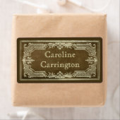 ギルトレザーパーソナル蔵書票シール ラベル (インサイチュ)