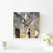 ギルト反射I スクエア壁時計 (ホーム)