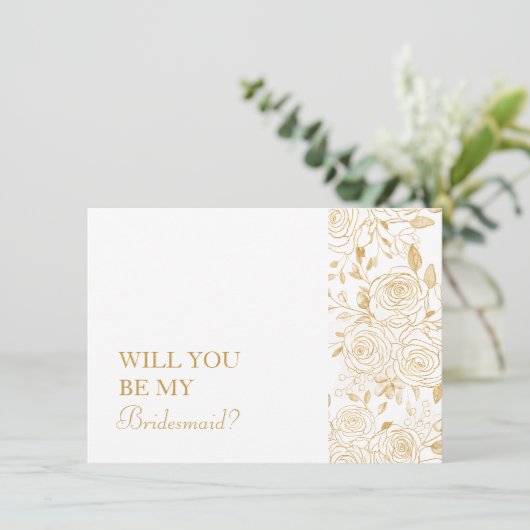 ギルドの花をあしらったウェディングパーティーのカード 招待状 (スタンド正面)