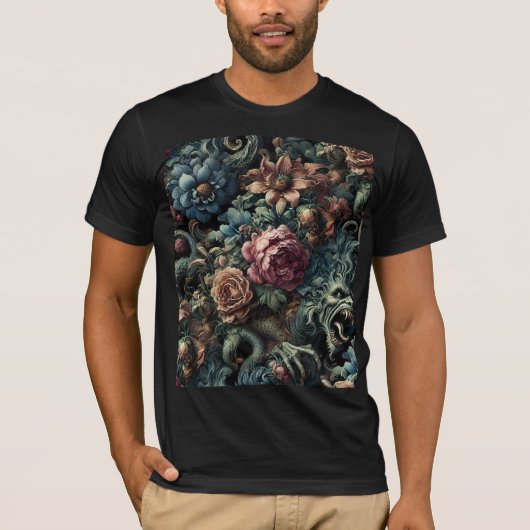 ギルドの荒野の雄叫び - ゴシックウェアラブルアート Tシャツ (正面)