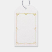 ギルドアールデコゴールデンピーコックファンギフトラベル ギフトタグ (裏面)