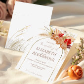 ギルドウォーターカラーボホフローラ | Terracotta結婚の 招待状