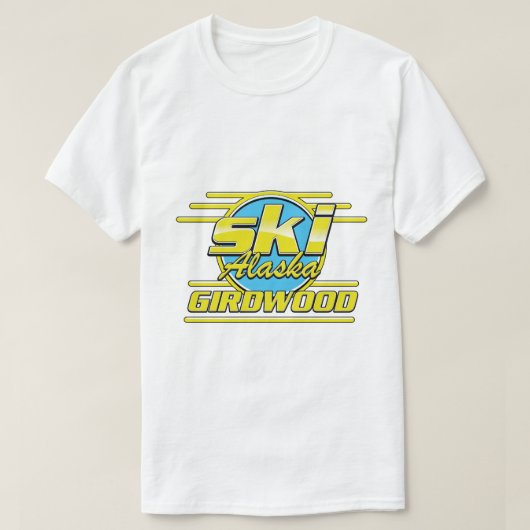 ギルドウッド アラスカ 80年代 スキーロゴ Tシャツ (デザイン正面)