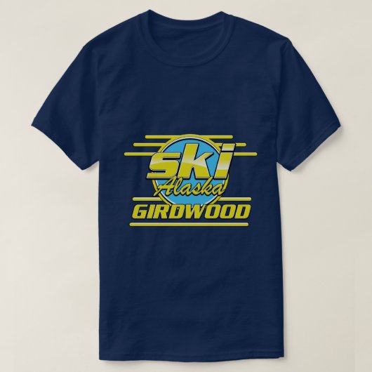 ギルドウッド アラスカ 80年代 スキーロゴ Tシャツ (デザイン正面)