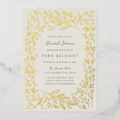 ギルドガーデンブライダルシャワーゴールドフォイル招待状 箔招待状 (正面)