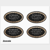 ギルドガーランドエレガント楕円形 楕円形シール (シート)