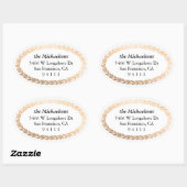 ギルドガーランドエレガント楕円形 楕円形シール (シート)