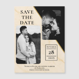 ギルドジオメトリラックアイボリー&金ゴールド大理石救日付