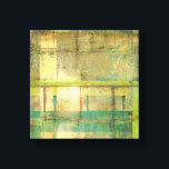 ギルドターコイズとグリーン絵画抽象芸術 キャンバスプリント<br><div class="desc">抽象芸術絵画のJennifer Goldbergerは、金箔ターコイズと緑の色合いを利用して、暖かく、親しみやすい色を感じ作り出す。春や夏の間に森の中を散歩すると、同じ色がいくつか生まれてくる。この品を買って自然の贈り物を持って帰れ！</div>