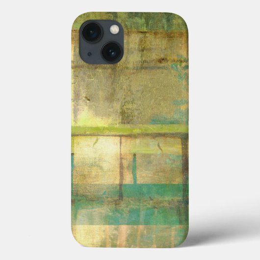 ギルドターコイズとグリーン絵画抽象芸術 Case-Mate iPhoneケース (裏面)