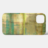 ギルドターコイズとグリーン絵画抽象芸術 Case-Mate iPhoneケース (裏面 (横))