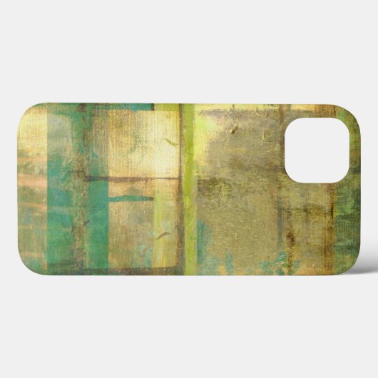 ギルドターコイズとグリーン絵画抽象芸術 Case-Mate iPhoneケース (裏面 (横))